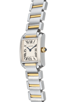 Tank Francaise Yellow Gold and Stainless Steel Quartz