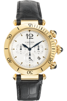 Pasha de Cartier Chronograph Yellow Gold Automatic