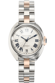 Cle de Cartier Rose Gold and Stainless Steel Automatic