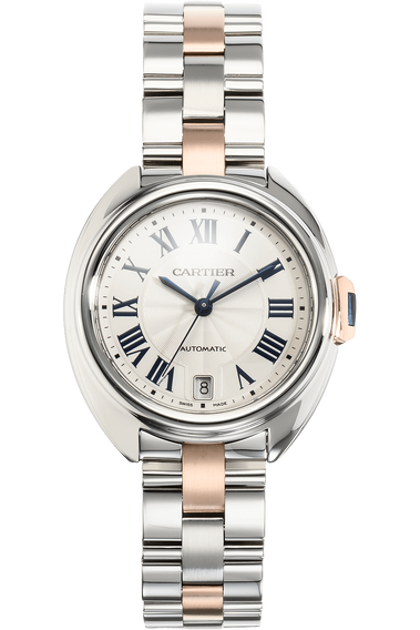Cle de Cartier Rose Gold and Stainless Steel Automatic