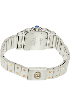 Santos Galbee Yellow Gold and Stainless Steel Quartz