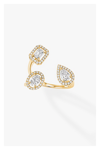 My Twin Trilogy Ring in Yellow Gold