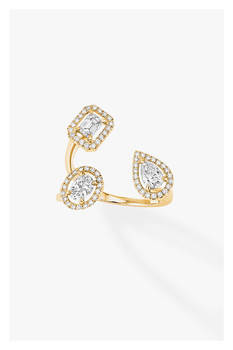 My Twin Trilogy Ring in Yellow Gold