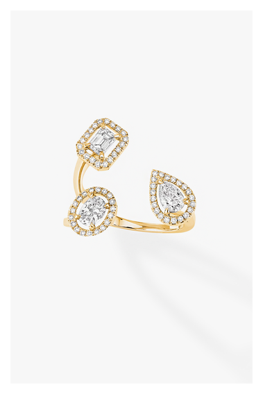 My Twin Trilogy Ring in Yellow Gold