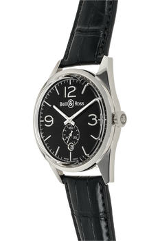 BR 123 Officer Black Stainless Steel Automatic