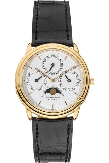 Quantieme Perpetual Calendar Circa 1980s Yellow Gold Automatic