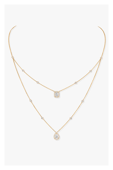 My Twin 2-row Necklace in Yellow Gold