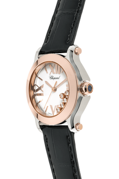 Happy Sport Rose Gold and Stainless Steel Quartz