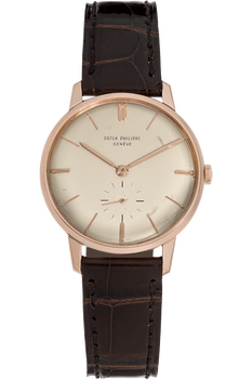 Calatrava Reference 2598 Circa 1960&#39;s Rose Gold Manual