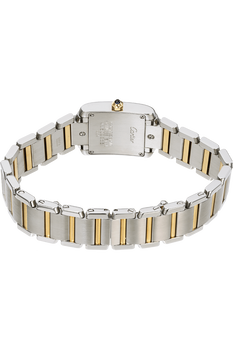 Tank Francaise Yellow Gold and Stainless Steel Quartz