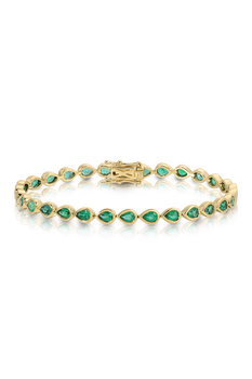 Bezeled Emerald Bracelet