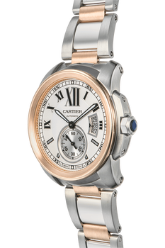 Calibre de Cartier Rose Gold and Stainless Steel Automatic