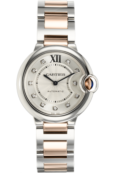 Ballon Bleu Rose Gold and Stainless Steel Automatic