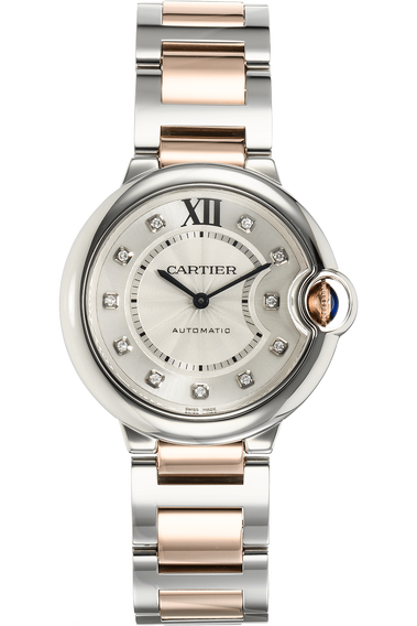 Ballon Bleu Rose Gold and Stainless Steel Automatic