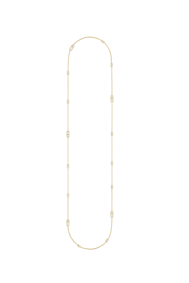 Move Uno Long Necklace in Yellow Gold