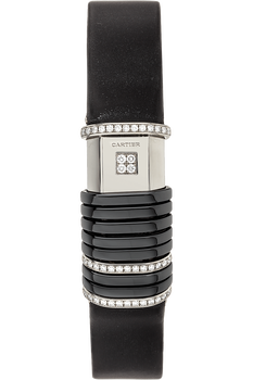 Declaration White Gold and Ceramic Quartz