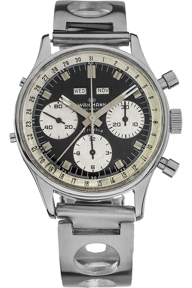 Vintage Chronograph Circa 1960s Stainless Steel Manual