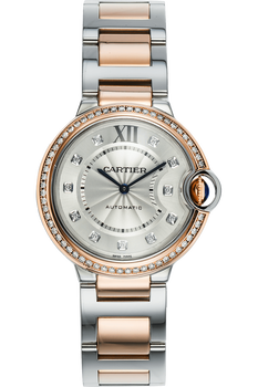 Ballon Bleu Rose Gold and Stainless Steel Automatic