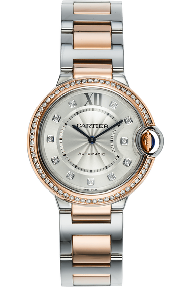 Ballon Bleu Rose Gold and Stainless Steel Automatic