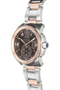 Calibre de Cartier Rose Gold and Stainless Steel Automatic