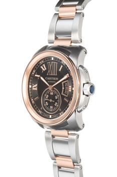 Calibre de Cartier Rose Gold and Stainless Steel Automatic