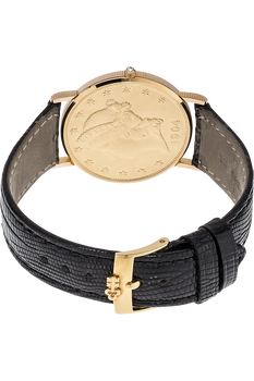 Twenty Dollar Coin Yellow Gold Quartz