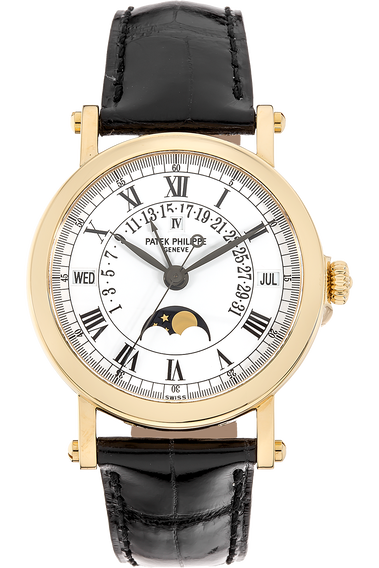 Pre Owned Patek Philippe Retrograde Perpetual Calendar Reference 5059 Yellow Gold Automatic