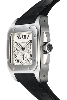 Santos 100 Chronograph Stainless Steel Automatic