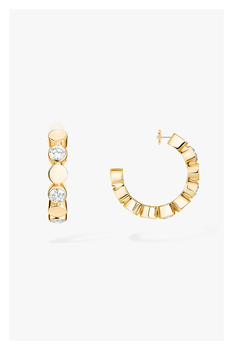 D-Vibes Hoops in Yellow Gold