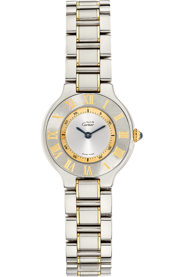 Must 21 Yellow Gold-Plated and Stainless Steel Quartz