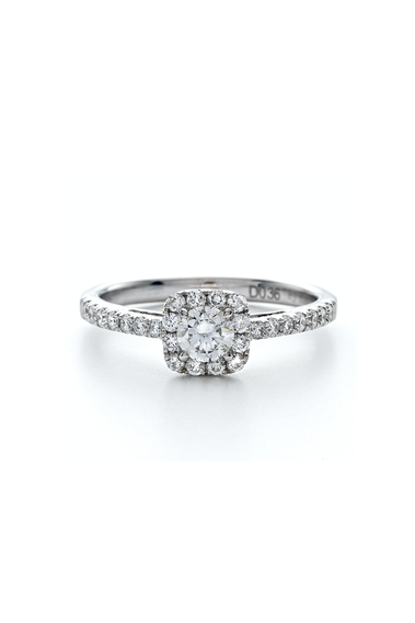 Center of My Universe Cushion Round Halo Ring &#40;1.35 ct&#41;