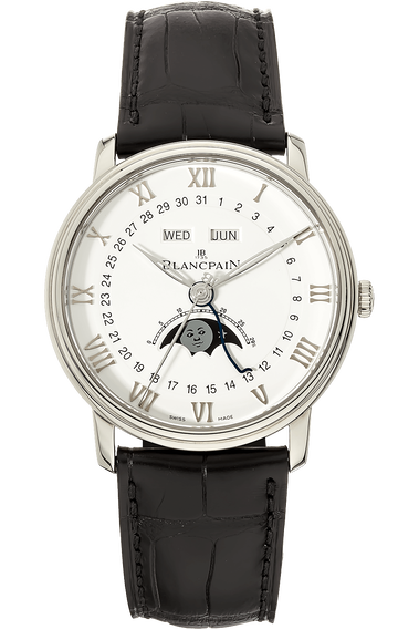 Villeret Complete Calendar Moonphase Stainless Steel Automatic