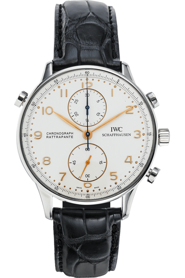Portuguese Rattrapante Chronograph Stainless Steel Manual