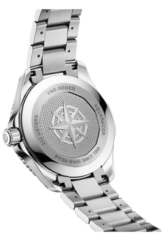 Aquaracer Quartz Mens Black Steel Watch