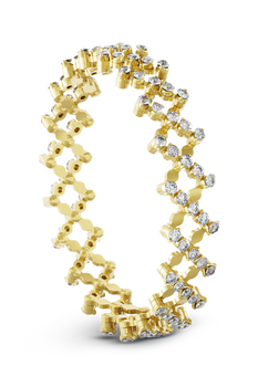Serafino 5-row Ring Bracelet in Yellow Gold