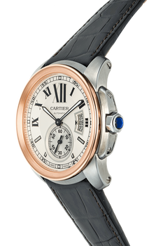 Calibre de Cartier Rose Gold and Stainless Steel Automatic