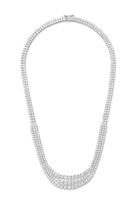 Rivière 3-row Necklace 12.06 ct.