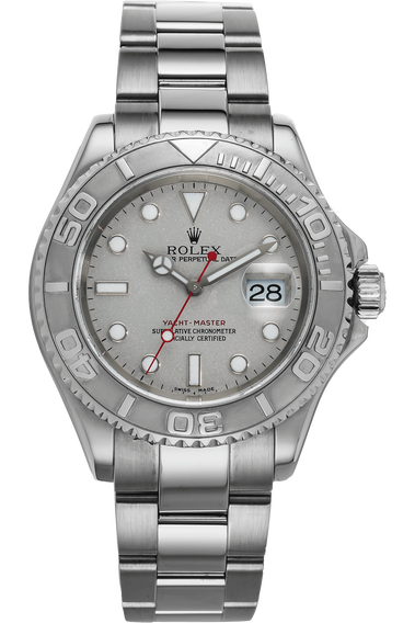 Yachtmaster with papers Platinum and Stainless Steel Automatic