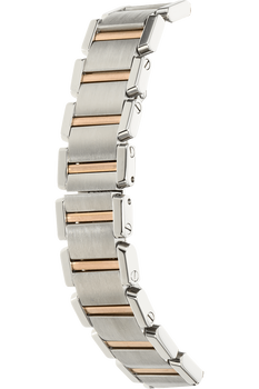 Tank Francaise Rose Gold and Stainless Steel Quartz