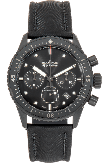 Bathyscaphe Chronographe Flyback Ceramic Black Automatic