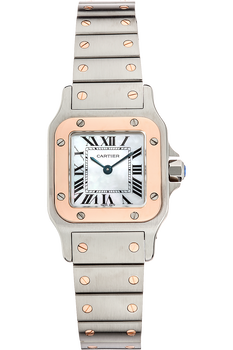 Santos Galbee Rose Gold and Stainless Steel Quartz