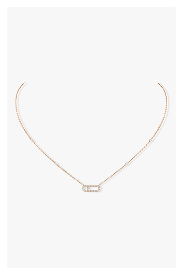 Move Uno Pendant in Pink Gold