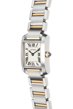 Tank Francaise Yellow Gold and Stainless Steel Quartz