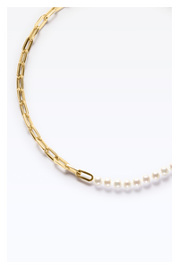 Link Pearl Necklace