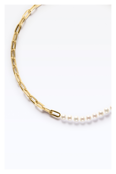 Link Pearl Necklace