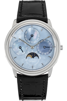 Perpetual Calendar Moon Phase Circa 1980s Platinum Automatic