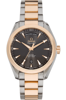 Seamaster Aqua Terra Co-Axial Day-Date Rose Gold and Stainless Steel Automatic