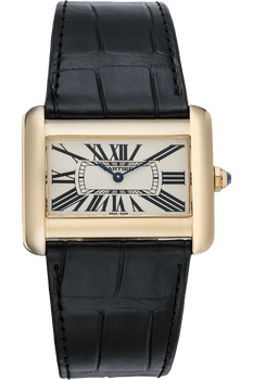 Tank Divan Yellow Gold Quartz
