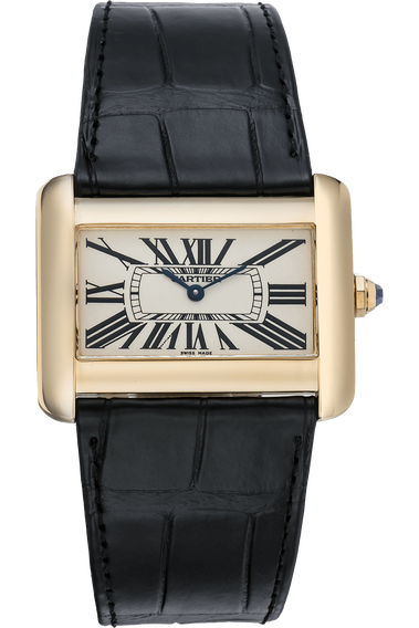 Tank Divan Yellow Gold Quartz