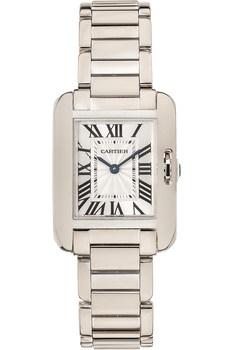 Tank Anglaise White Gold Quartz